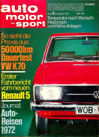 Deckblatt Auto Motor und Sport (03/1972)